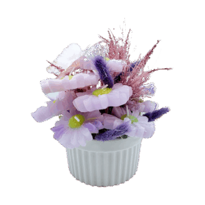 Light Purple Daisy Candle Bouquet