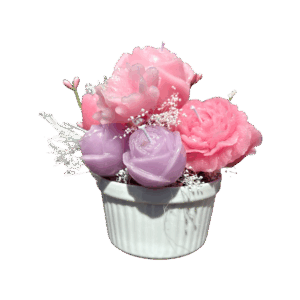 Magnolia Bloom Candle Bouquet