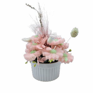 Pink Daisy Candle Bouquet