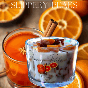 12oz Red Orange Candle