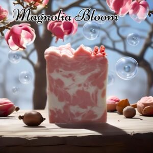 Magnolia Bloom Luxurious Bar Soap, Handmade HP Soap