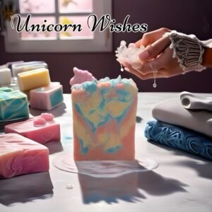 Unicorn Wishes Luxurious Bar Soap, Handmade HP Soap
